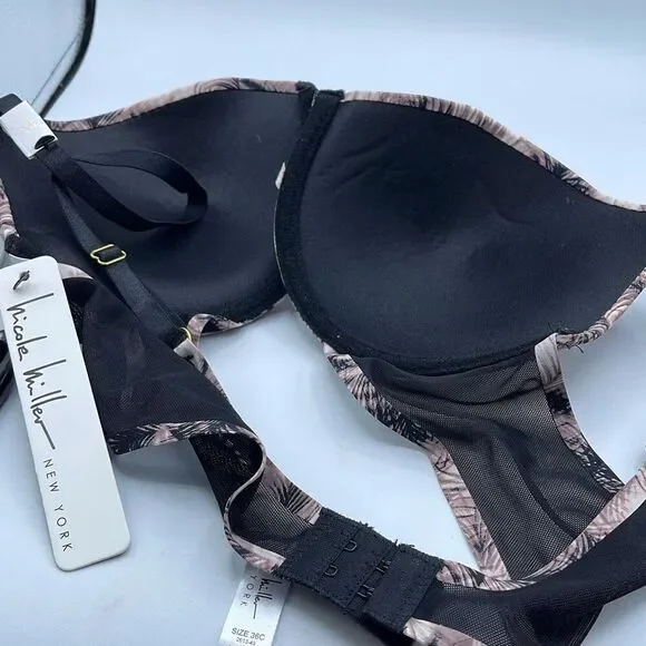 NWT Nicole Miller literally lift 36C padded underwire bra - Picture 7 of 9